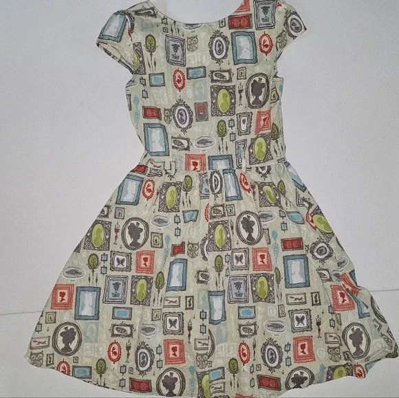Retrolicious Vintage Picture Frame Cotton Dress - Picture 3 of 6